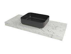 Doska pod umývadlo Naturel Dolce 103,5x8x50 cm mramor Carrara biela mat DO10050MCB