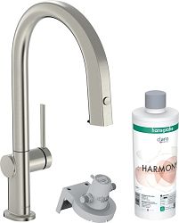 Drezová batéria Hansgrohe Aqittura bez výpuste nerez 76800800