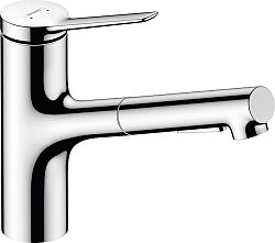 Drezová batéria Hansgrohe Zesis M33 s vyťahovacou spŕškou, 2 prúdy chróm 74821000