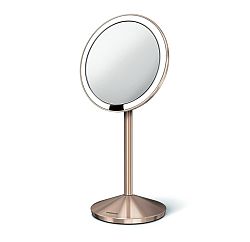 Kozmetické zrkadielko Simplehuman Mini Rose Gold nerez oceľ SHST3010