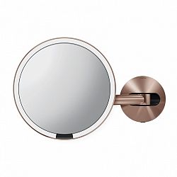 Kozmetické zrkadielko Simplehuman Wall Rose Gold nerez oceľ SHST3021