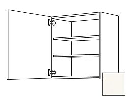 Kuchynská skrinka horní Naturel Erika24 s dvierkami 60x72x35 cm bílá lesk 450.W601.L