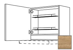 Kuchynská skrinka horní Naturel Sente24 pre digestor 60x57,6x35 cm dub sierra 405.WDAF657LN