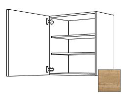 Kuchynská skrinka horní Naturel Sente24 s dvierkami 60x72x35 cm dub sierra 405.W601.L