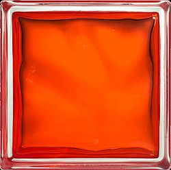 Luxfera Glassblocks orange 19x19x8 cm lesk 1908WOR