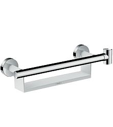 Madlo Hansgrohe Unica s držiakom biela/chróm 26328400