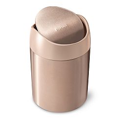 Odpadkový kôš voľne stojací Simplehuman Mini bin 1,5 l Rose Gold nerez oceľ mat SHCW2085