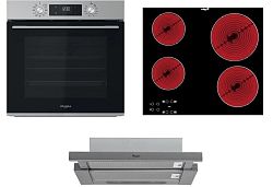 Rúra Whirlpool OMK58CU1SX + sklokeramická varná doska AKT8090NE + odsávač pár AKR7491IX SETWH21