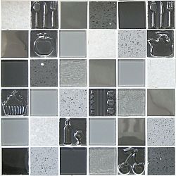 Sklenená mozaika Mosavit Kitchen gris 30x30 cm mat / lesk KITCHENGR