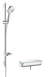 Sprchová batéria Hansgrohe Raindance Select E so sprchovacím setom 150 mm biela/chróm 27039400