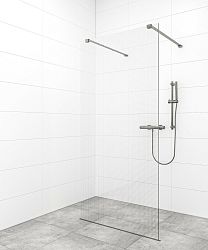 Sprchová zástena Walk-in 120 cm SAT vo farbe profilu Gun metal SATBWI120MRZAVGM