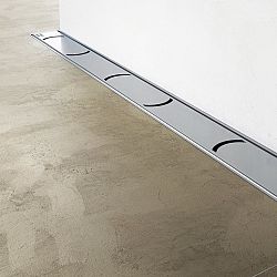 Sprchový žľab Ravak Chrome 75 cm nerez lesk obloučky X01624