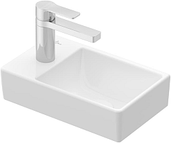 Umývadielko Villeroy & Boch Avento 36x22 cm otvor pre batériu vľavo alpská biela 43003R01