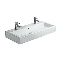 Umývadlo Duravit Vero 100x47 cm s dvoma otvormi pre batériu 454100024