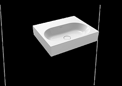 Umývadlo Kaldewei CENTRO 60x50 cm alpská biela otvor pre batériu, bez prepadu KW3061PE1