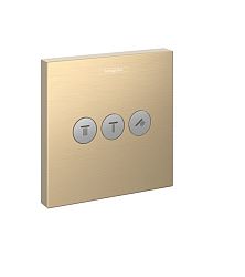 Ventil bez podomietkového telesa Hansgrohe ShowerSelect kartáčovaný bronz 15764140