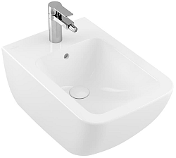 Villeroy & Boch Venticello Bidet, nástenný, 375 x 560 mm, biely Alpin CeramicPlus 441100R1