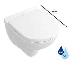 Wc závesné Villeroy & Boch O.Novo zadný odpad 56881001