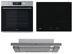 Whirlpool rúra OMK58CU1SX + indukčná varná doska WSQ7360NE + odsávač pár AKR7491IX SETWH23