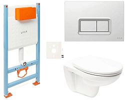 Závesný wc set VitrA Normus do ľahkých stien / predstenová SIKOVSNOR54680