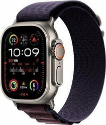 Apple Watch Ultra 2 49 mm titánové puzdro s indigo alpským ťahom – Medium