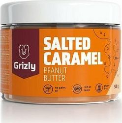 GRIZLY Arašidový krém slaný karamel 500 g