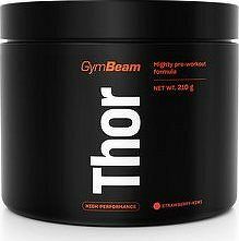 GymBeam Predtréningový stimulant Thor 210 g, strawberry kiwi