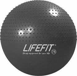 Lifefit Massage ball 75 cm, tmavosivá