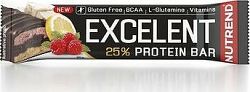 Nutrend EXCELENT Bar double, 85 g, citrón, tvaroh a malina s brusnicami CZ/SK