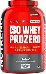 Nutrend ISO Whey Prozero, 2250 g, čokoládové brownies