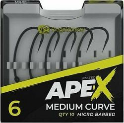 RidgeMonkey Ape-X Medium Curve Barbed 10 ks