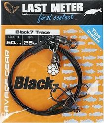 Savage Gear Black7 Trace 0,60 mm 25 kg 50 cm 3 ks