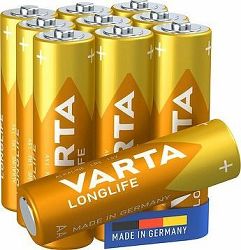 VARTA alkalická batéria Longlife AA 10 ks (Double Blister)