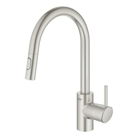 Drezová batéria Grohe Concetto New s vyťahovacou sprškou supersteel 31483DC2