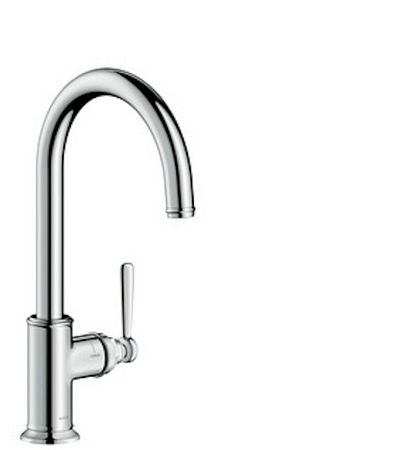 Drezová batéria Hansgrohe Axor Montreux s otočným ramienkom vzhľad nerezu 16580800