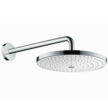 Hlavová sprcha Hansgrohe Raindance Select S na stěnu vrátane sprchového ramená biela/chróm 27378400