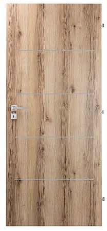 Interiérové dvere Naturel Ibiza alu pravé 90 cm dub natura IBIZAALUCPLDN90P