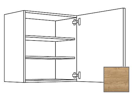 Kuchynská skrinka horní Naturel Sente24 s dvierkami 60x72x35 cm dub sierra 405.W601.R