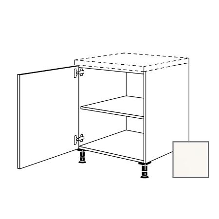 Kuchynská skrinka spodní Naturel Erika24 s dvierkami 30x87x56 cm bílá lesk 450.UD30.L