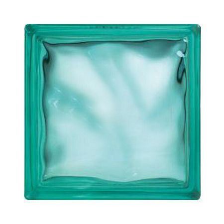 Luxfera Glassblocks turquoise 19x19x8 cm mat 1908WTURQUOISE