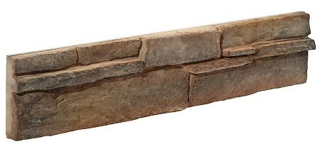 Obklad Stones Bedrock brown 11,7x55 cm reliéfna BEDROCKBR