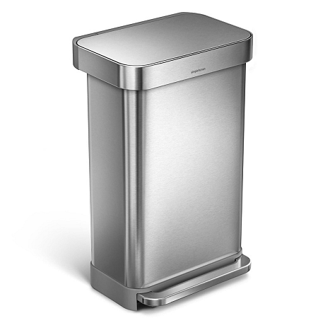 Odpadkový kôš voľne stojací Simplehuman Pedal bin 45 l kartáčovaná nerez oceľ mat SHCW2024