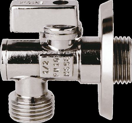 Práčkový rohový ventil s filtrom 1/2x3/4 + klapka Optima ET708L