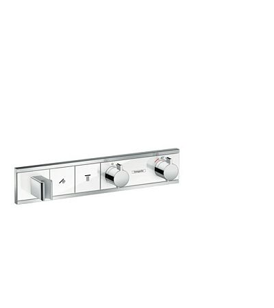 Sprchová batéria Hansgrohe Rainselect bez podomietkového telesa biela / chróm 15355400