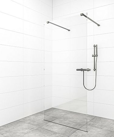 Sprchová zástena Walk-in 90 cm SAT vo farbe profilu Gun metal SATBWI90ZAVGM