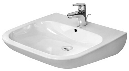 Umývadlo Duravit D-Code 60x55,5 cm otvor pre batériu uprostred 23126000002