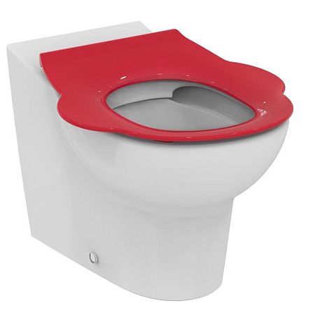 Wc doska Ideal Standard Contour 21 z duroplastu v červenej farbe S4542GQ