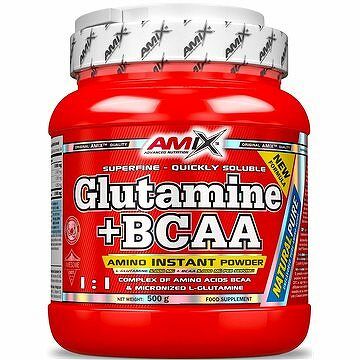 Amix Nutrition L-Glutamin + BCAA, 500 g, Natural