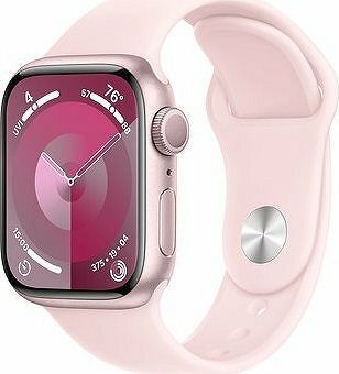 Apple Watch Series 9 41 mm Ružový hliník so svetlo ružovým športovým remienkom – S/M