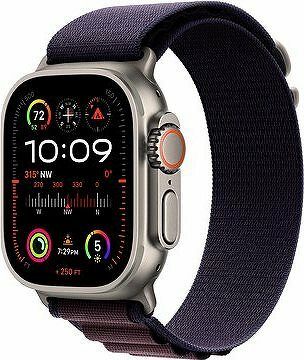 Apple Watch Ultra 2 49 mm titánové puzdro s indigo alpským ťahom – Small